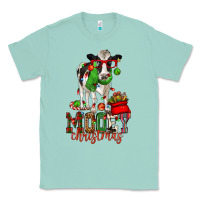 Seafoam mooey christmas holstein cow Classic Tee - CowGirlArtShop