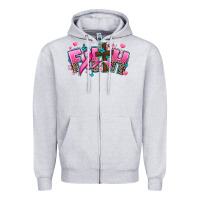 Heather Grey cancer faith cross Zipper Hoodie - AdoDesignShop