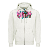 Oatmeal Heather cancer faith cross Zipper Hoodie - AdoDesignShop