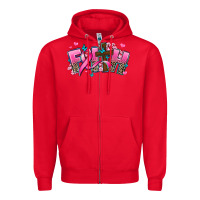 Red cancer faith cross Zipper Hoodie - AdoDesignShop