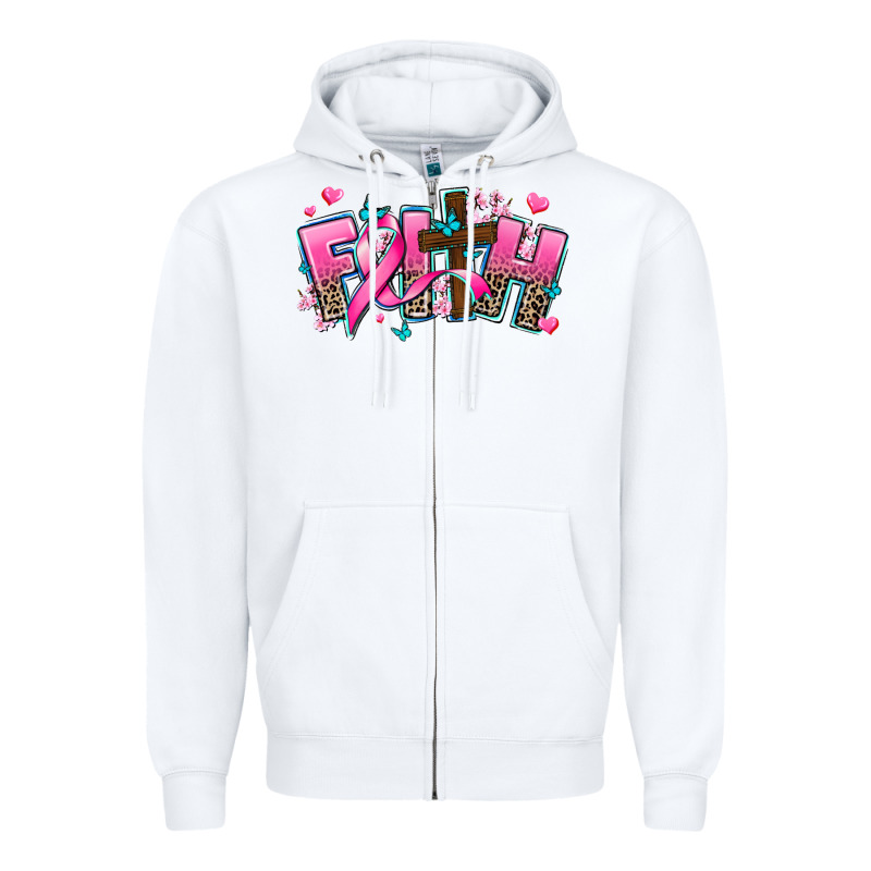 Cancer Faith Cross Zipper Hoodie by AdoDesignShop | Teevron