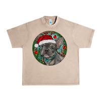 French Oak Frenchie Christmas Urban Heavy Tee - RanaPortraitStore