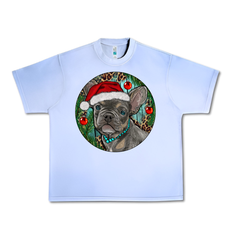 Frenchie Christmas Urban Heavy Tee by RanaPortraitStore | Teevron