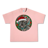 Salmon Frenchie Christmas Urban Heavy Tee - RanaPortraitStore