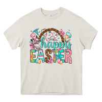 Cream Happy Easter Nurse Easter Day Heavy Core Tee - HowdyJamesFarm