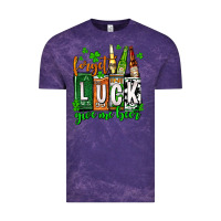 Cloud Purple St. Patrick's Forget luck give me beer Vintage Tee - OliviaCreatesArt