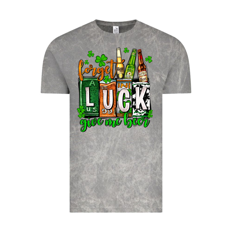 St. Patrick's Forget Luck Give Me Beer Vintage Tee by OliviaCreatesArt | Teevron