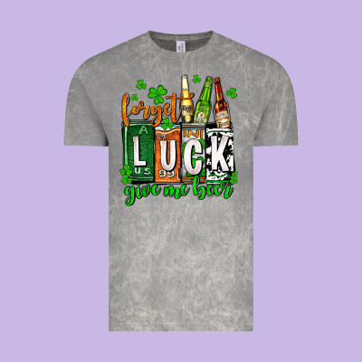 St. Patrick's Forget Luck Give Me Beer Vintage Tee Designed By Oliviacreatesart