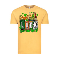 Vintage Mustard St. Patrick's Forget luck give me beer Vintage Tee - OliviaCreatesArt