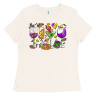 Bone Mardi Gras wine glasses Ladies Tee - HowdyJamesFarm