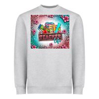 Heather Grey teacher life Heavyweight Sweatshirt - AdoDesignShop