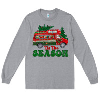 Heather Grey christmas 'tis the season Long Sleeve Tee - BundleAndBundleShop
