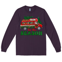 Plum christmas 'tis the season Long Sleeve Tee - BundleAndBundleShop