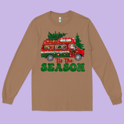 Christmas 'tis The Season Long Sleeve Tee Designed By Bundleandbundleshop