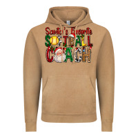 Santa's Favorite Softball Coach For Christmas Vintage Hoodie | Teevron