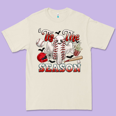 Tis The Season Baseball Halloween Premium Tee Designed By Cowgirlartshop