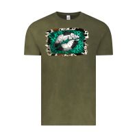 Vintage Olive Soccer Lips Vintage Tee - Jasminsmagicworld