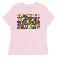 Bubblegum Pink Mardi Saurus Ladies Tee - HowdyJamesFarm