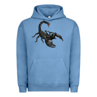 Pigment Pebble Blue scorpion Urban Hoodie - JahusDesignShop