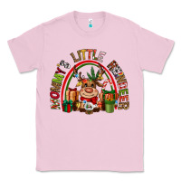 Bubblegum Pink mommys little reindeer christmas Classic Tee - CowGirlArtShop
