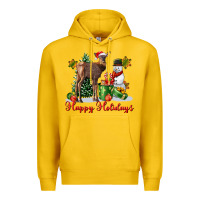 Lemon happy holidays baby deer Premium Hoodie - LillyAllenDesigns