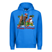 True Royal happy holidays baby deer Premium Hoodie - LillyAllenDesigns