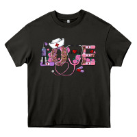 Asphalt valentines day nurse love Heavy Core Tee - RanaPortraitStore