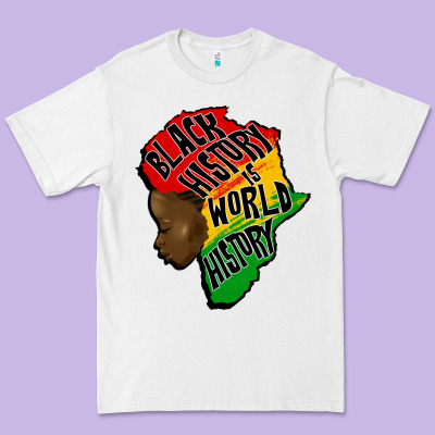 Black History Is World History Premium Tee Designed By Cowgirlartshop