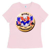 Bubblegum Pink bozo for president Ladies Tee - artisFamous