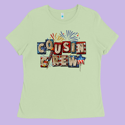 Cousin Crew 4th Of July Ladies Tee Designed By Cowgirlartshop