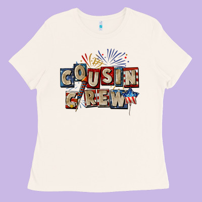 Cousin Crew 4th Of July Ladies Tee Designed By Cowgirlartshop