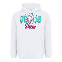 White jesus saves Heavyweight Hoodie - JahusDesignShop