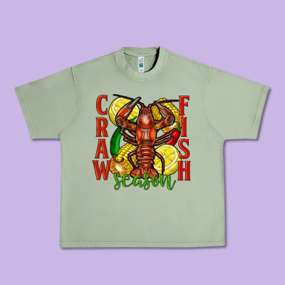 Crawfish Season Urban Heavy Tee Designed By Fadigitalartstudio