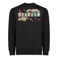 Black daisy teacher Heavyweight Sweatshirt - AdoDesignShop
