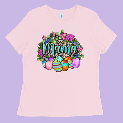 Easter Mama Happy Easter Day Ladies Tee Designed By Cowgirlartshop