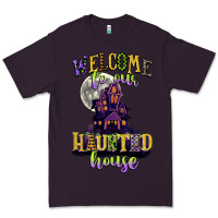 Plum welcome to our haunted house Premium Tee - CowGirlArtShop
