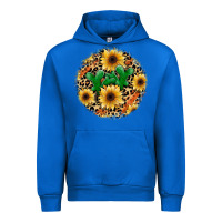 Cobalt leopard cactus sunflower Urban Hoodie - JahusDesignShop