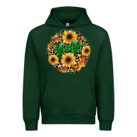 Forest Green leopard cactus sunflower Urban Hoodie - JahusDesignShop