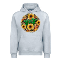 Heather Grey leopard cactus sunflower Urban Hoodie - JahusDesignShop