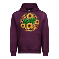 Mauve Wine leopard cactus sunflower Urban Hoodie - JahusDesignShop