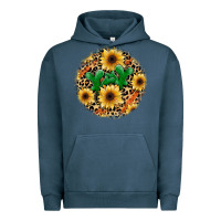 Pigment Midnight Navy leopard cactus sunflower Urban Hoodie - JahusDesignShop
