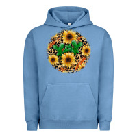 Pigment Pebble Blue leopard cactus sunflower Urban Hoodie - JahusDesignShop