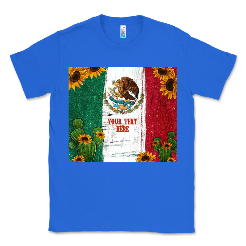 Preview Cactus Sunflower Mexican Flag Classic Tee by Jasminsmagicworld | Teevron
