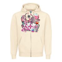 Sandshell nurse cancer Zipper Hoodie - AdoDesignShop
