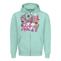 Seafoam nurse cancer Zipper Hoodie - AdoDesignShop