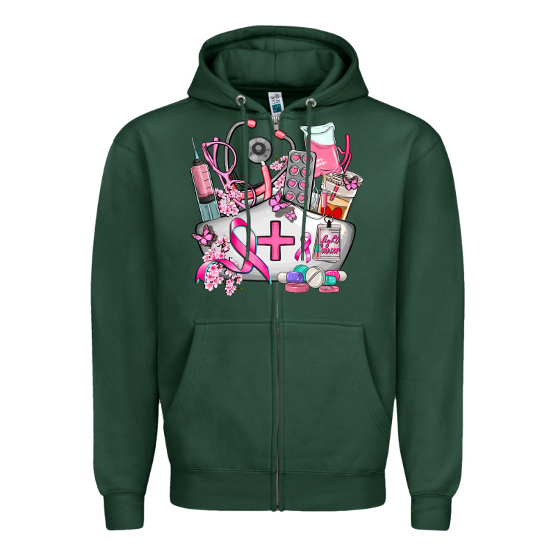 Nurse Cancer Zipper Hoodie by AdoDesignShop | Teevron