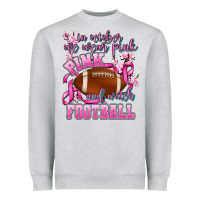 Heather Grey in october we wear pink and watch football Heavyweight Sweatshirt - AdoDesignShop
