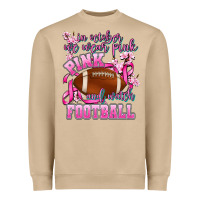 Mushroom in october we wear pink and watch football Heavyweight Sweatshirt - AdoDesignShop