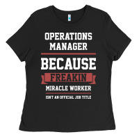Black Operations Manager - Cool Gift Job Ladies Tee - artisFamous