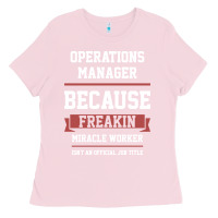 Bubblegum Pink Operations Manager - Cool Gift Job Ladies Tee - artisFamous